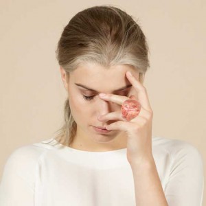 Statement ring in Sweet pea composiet.