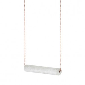 necklace staaf-whitesque-roos